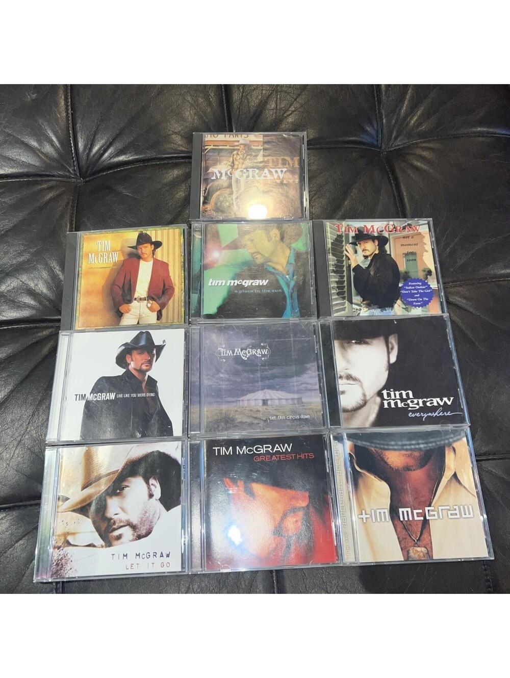 Tim McGraw 10 CD Lot Hits Let It Go Everywhere Not A Moment To Soon +++